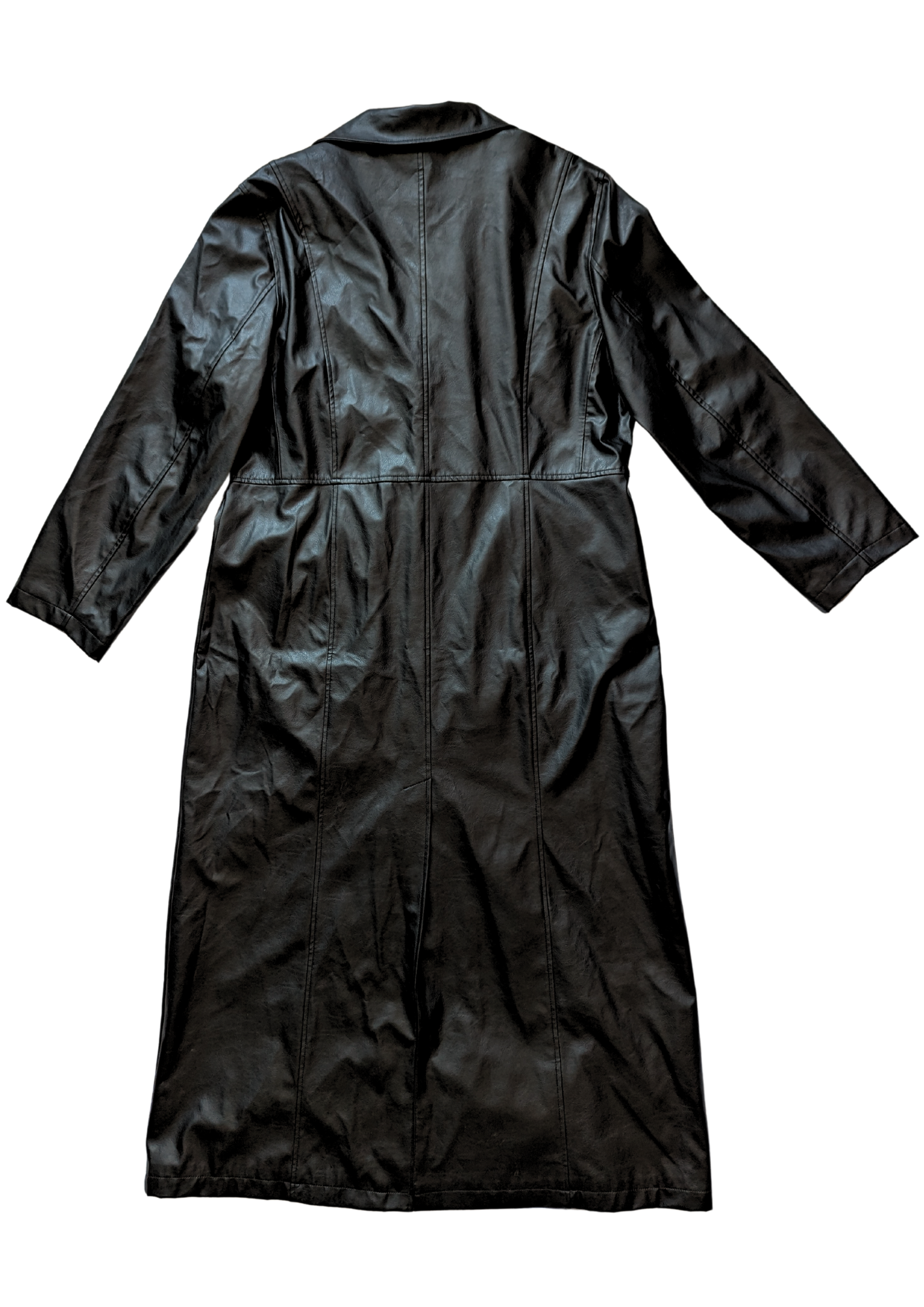 Weather Spirits - Y2K Faux Leather Trench Coat