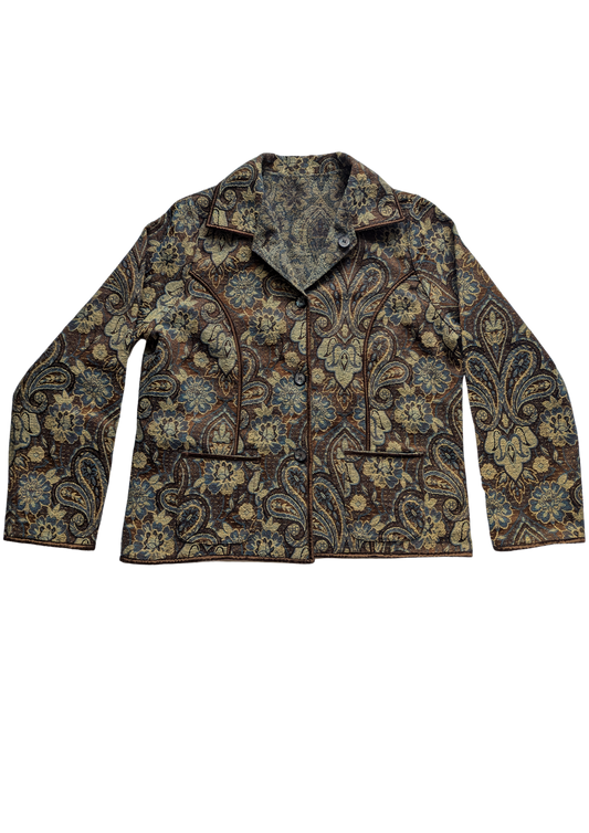 Reversible tapestry jacket