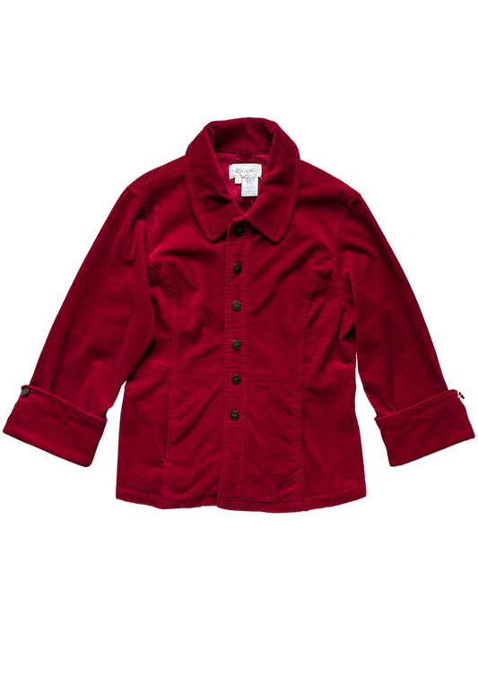 Red vintage corduroy jacket