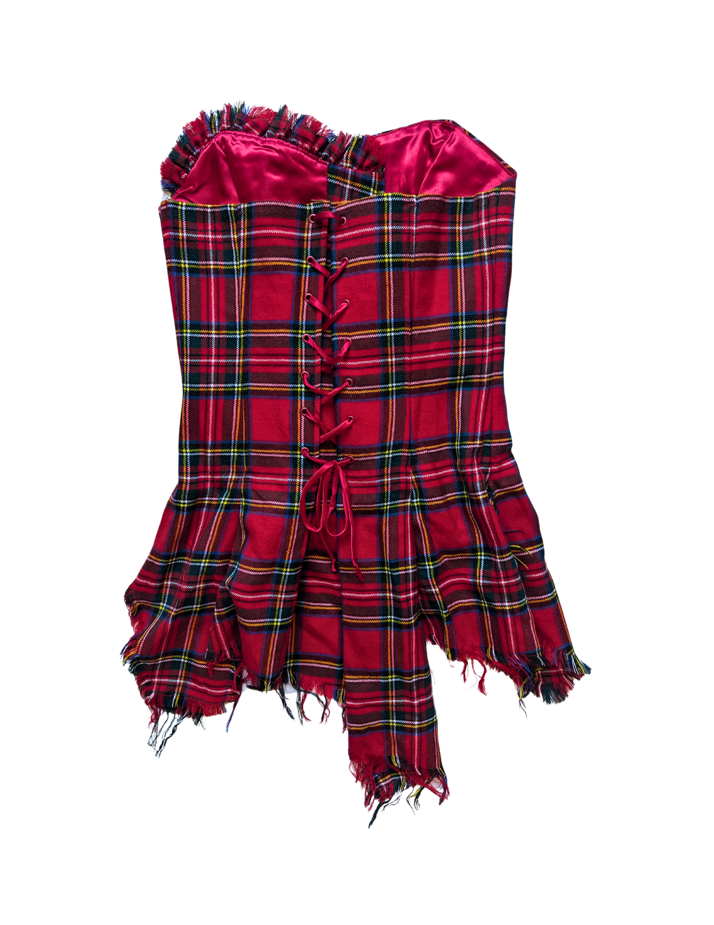 Bella Corset - Wool Plaid Tartan Corset