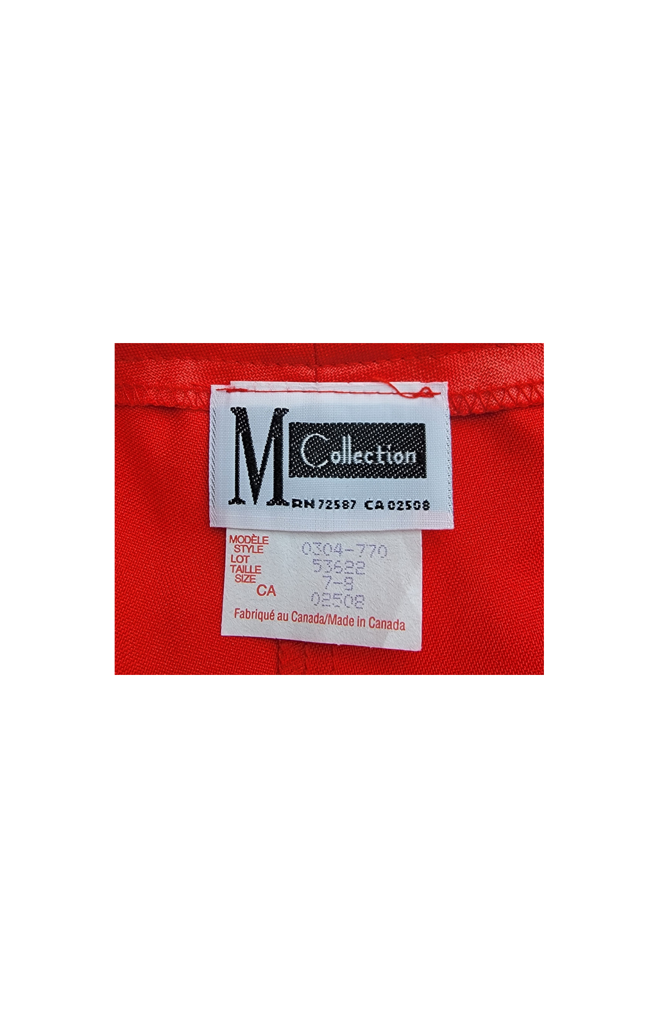 M Collection - Y2K Red Shorts