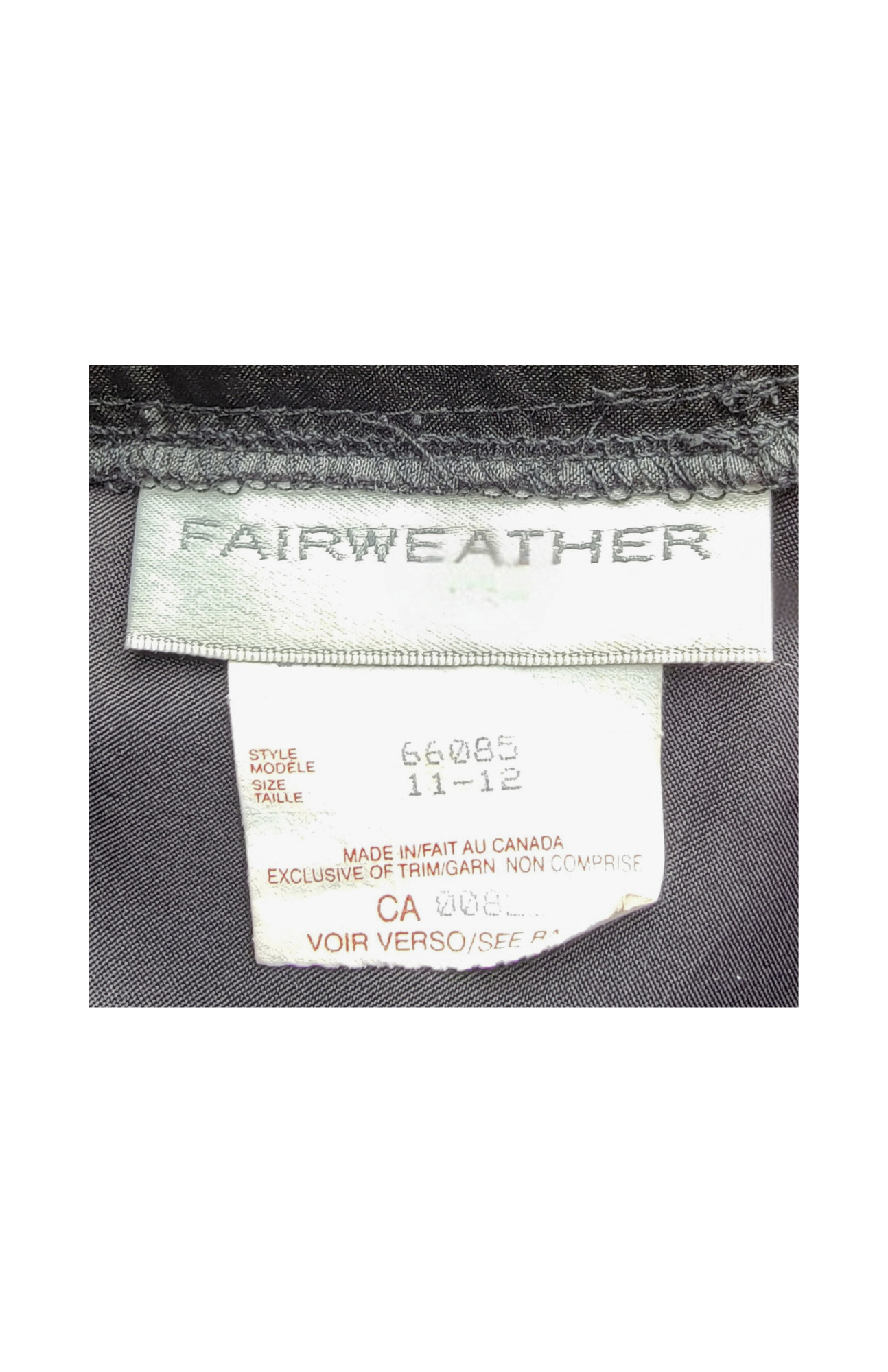 Vintage Y2K fairweather tag