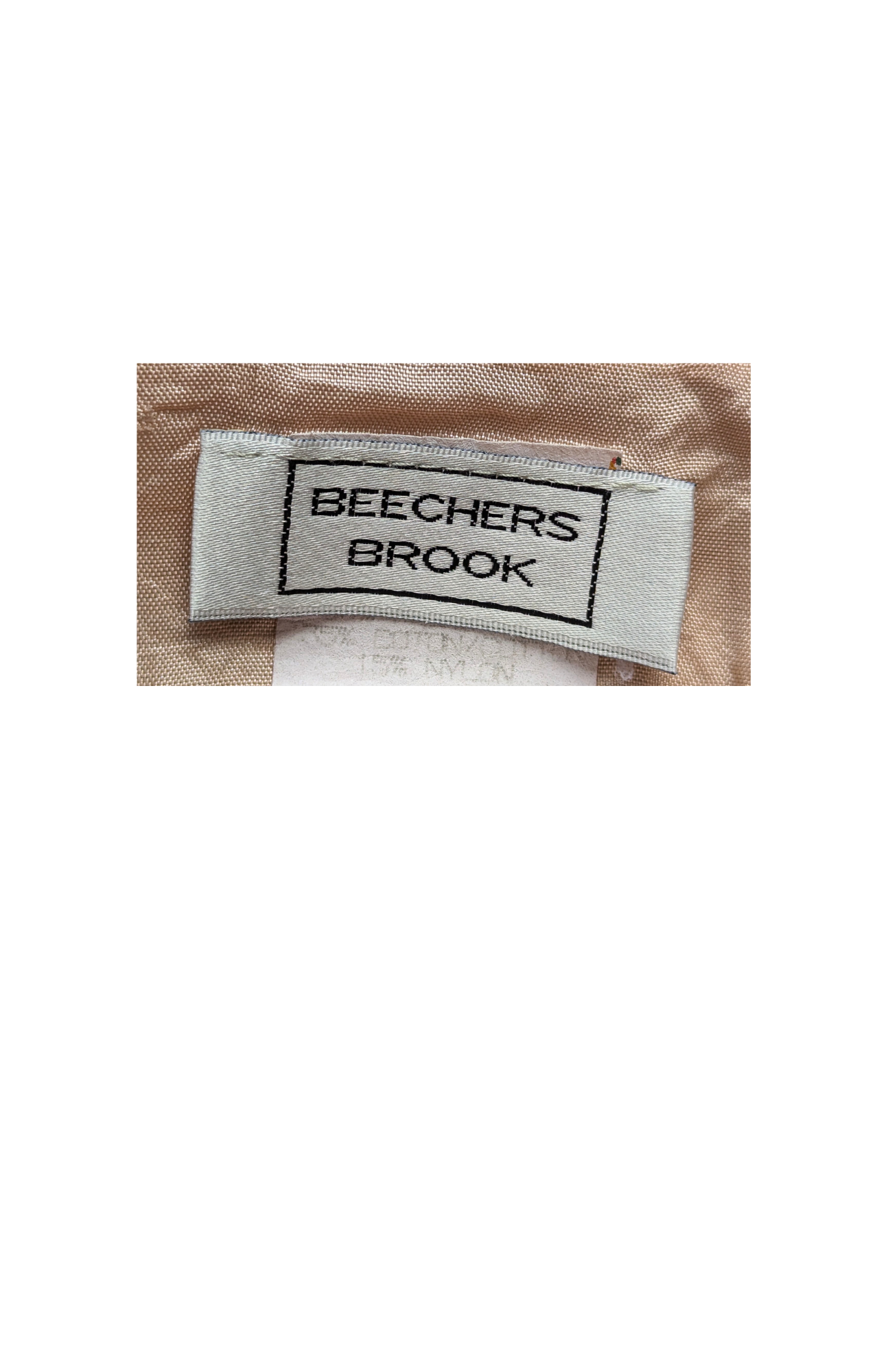 Vintage Beechers Brook tag