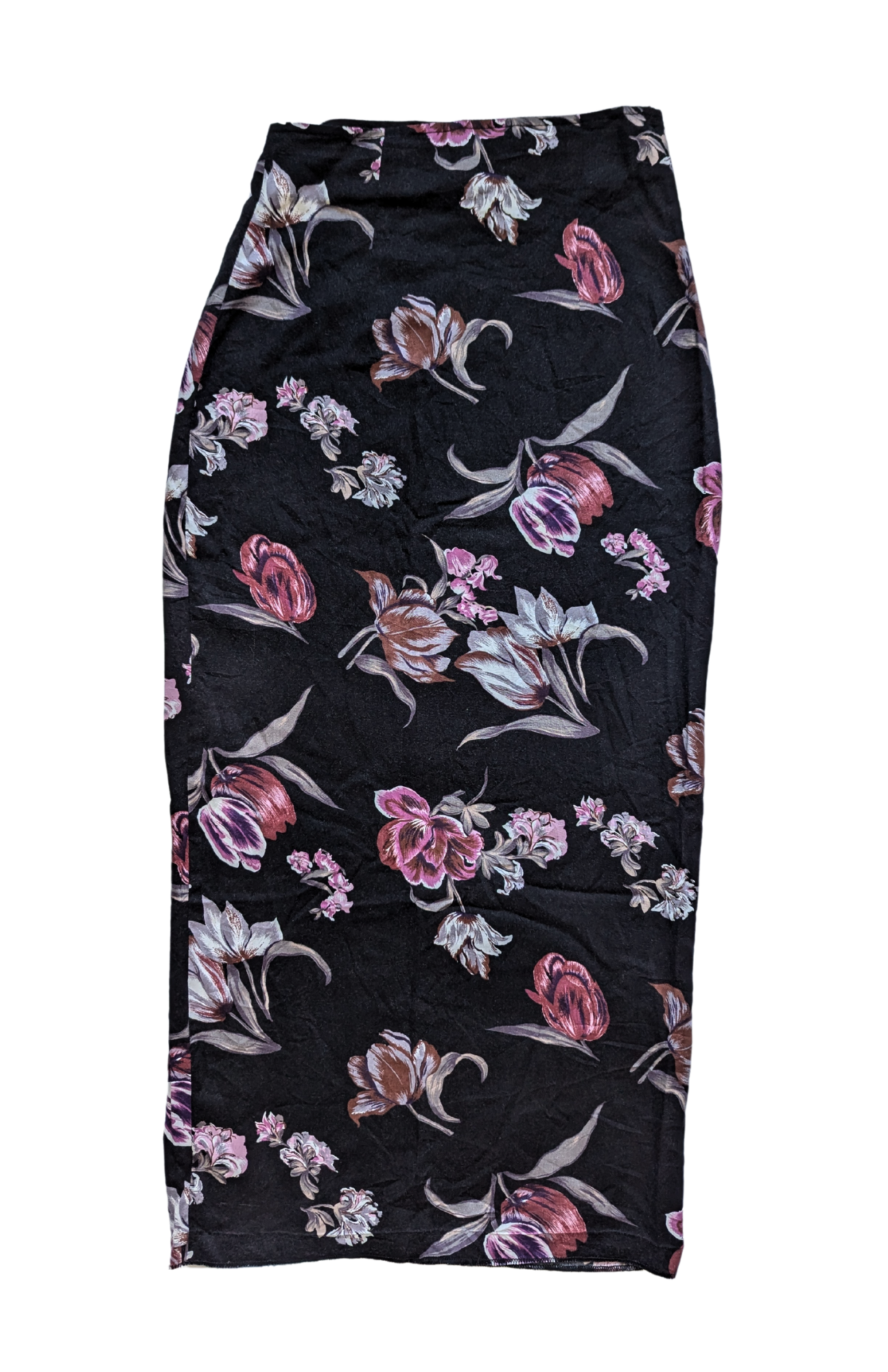 Vintage floral wrap skirt