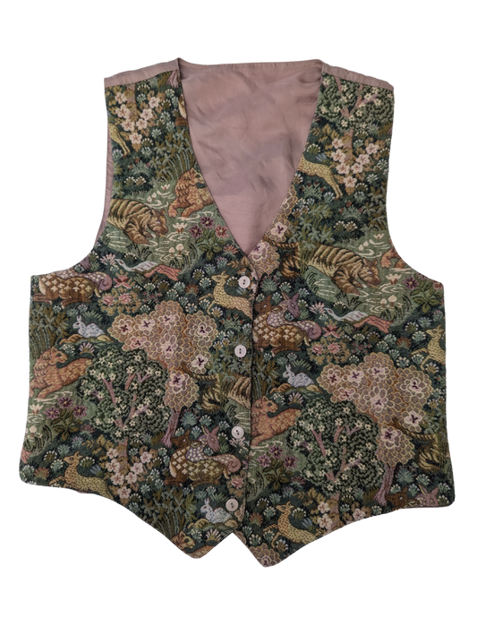 Vintage 1990s embroidered vest