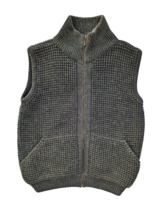 Great Northern Knitters - Vintage Green Knitted Wool Vest